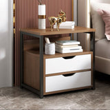 Double Drawer Bedside Cabinet