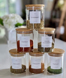 12 PCs Glass Spice Jar