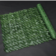 Realistic artificial leaf privacy fence 1 by 3 meters, green outdoor screen for balcony or backyard privacy. 