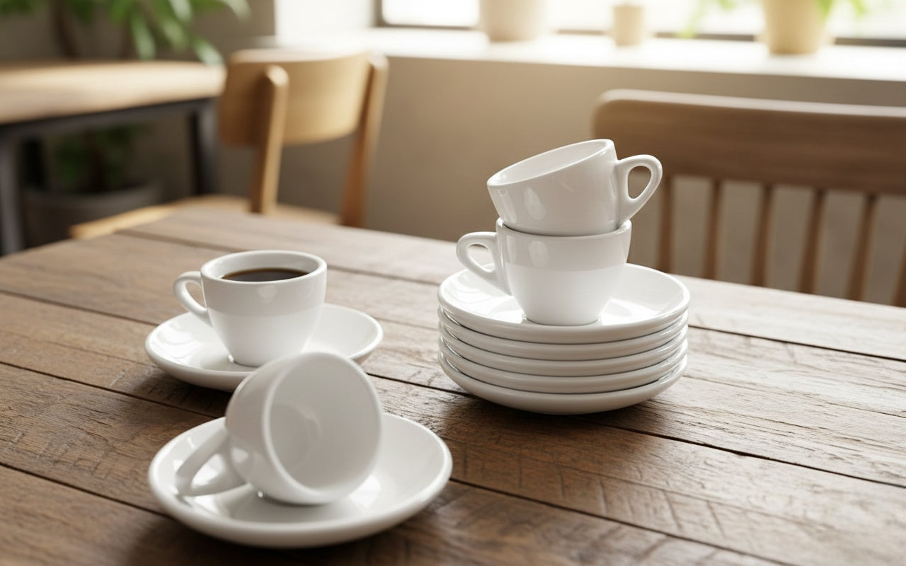 6Pcs Ceramic Cup And Saucer Set