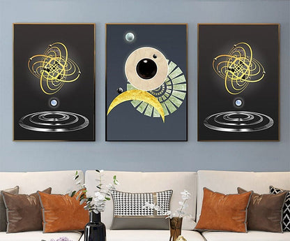 3Pc Wooden Wall Hangings