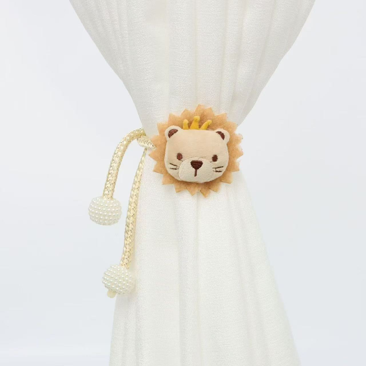 2 Piece Cartoon Bear Curtain Tieback Set