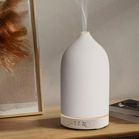 Ceramic aroma diffuser and humidifier 160 ml in multiple colors