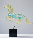 Crystal Horse Statue Sculpture