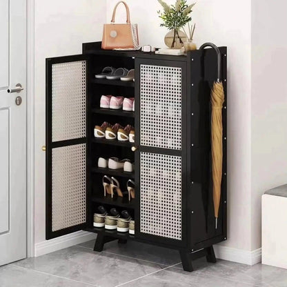 Rattan Shoe Cabinet