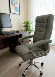Plush ergonomic executive office chair designed for ultimate comfort.