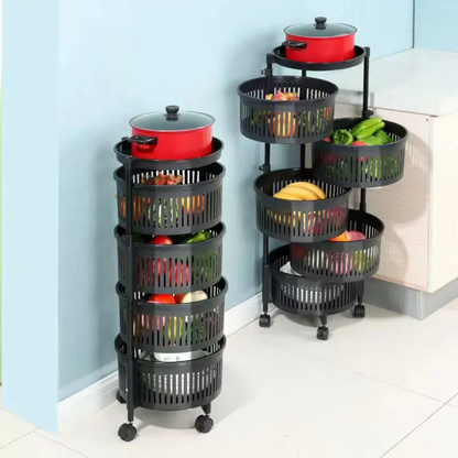 4 Tier Rotating Kitchen Rack