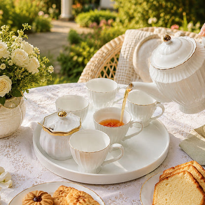 11pc Ivory Grace Tea Set