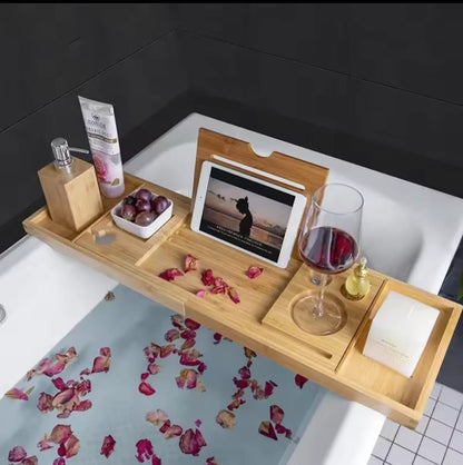 Wooden Bathroom Shower Organizer
