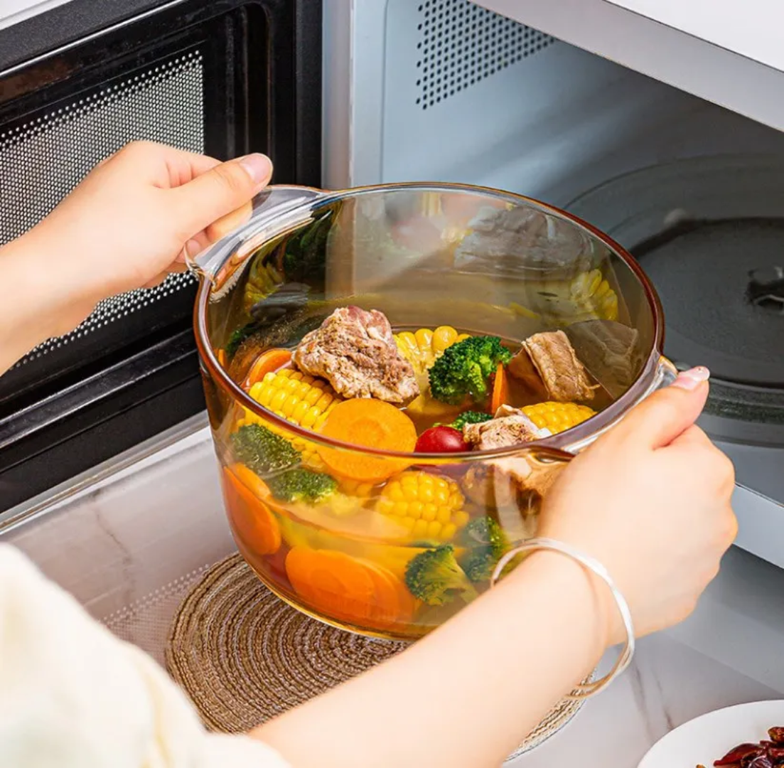 Borosilicate Glass Serving Pot