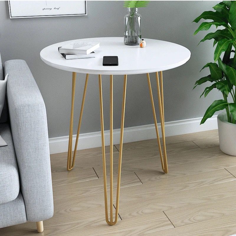 Side table 50x50 cm for living room, balcony, and sofa side use in white and black