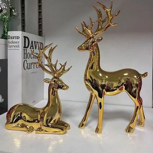 Gold Elk Deer Ornament