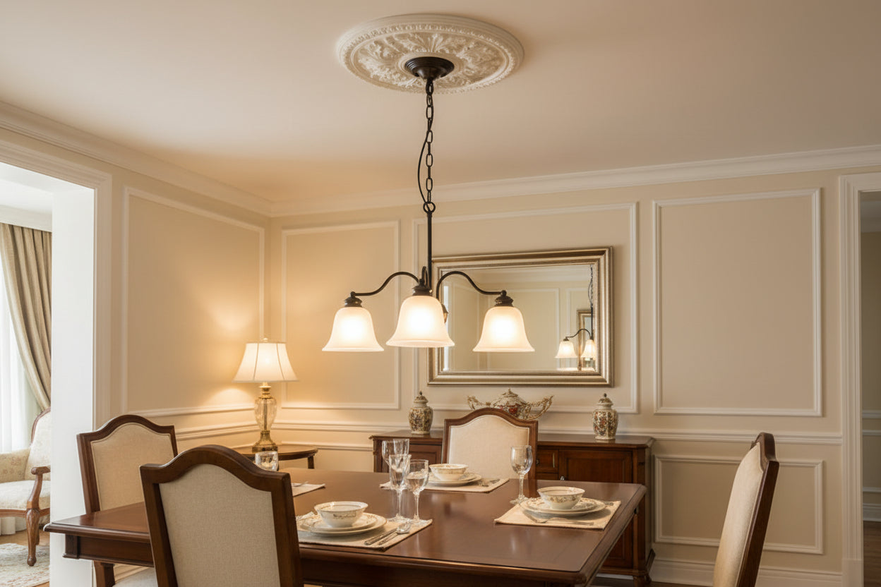 Black 3 light pendant lamp with frosted glass shades and E27 holders for modern indoor ceiling lighting