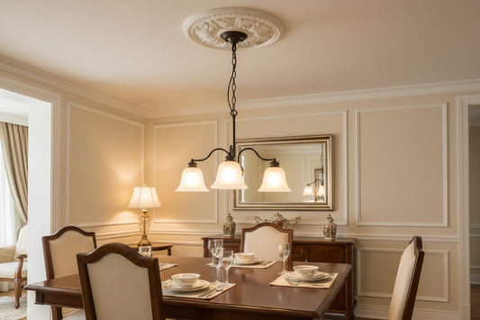 Black 3 light pendant lamp with frosted glass shades and E27 holders for modern indoor ceiling lighting