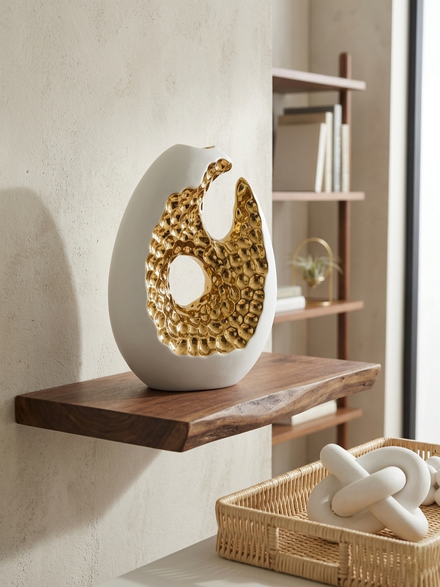 Ceramic centerpiece décor for dining table and living room decoration