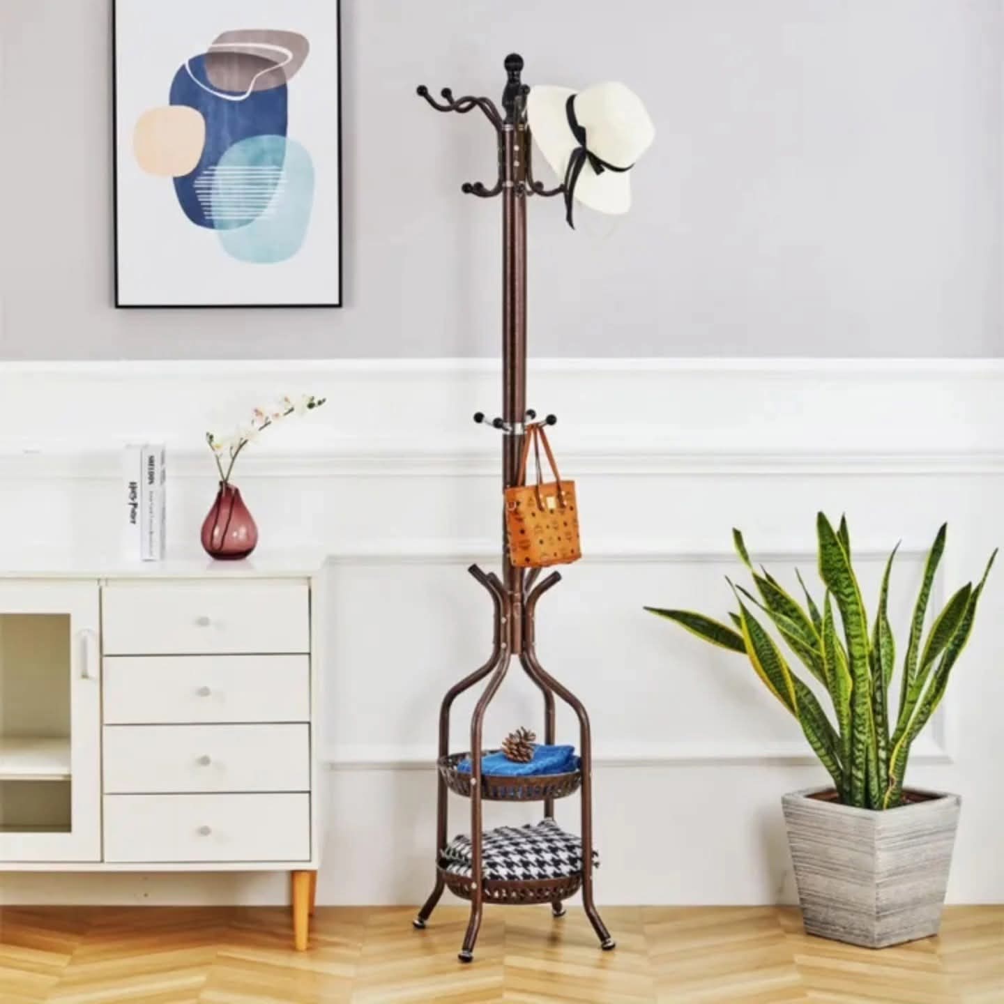 Heavy Duty Wrought Iron Coat Hanger