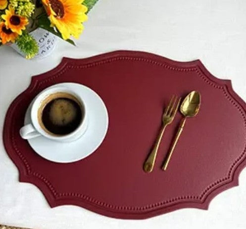 Nordic Leather Anti-slip Table Mats