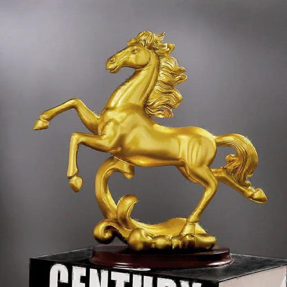 Gold Decor Horse Sculpture