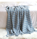 Printed Knitted Throw Blanket