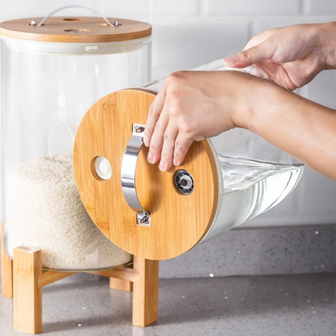 Premium Glass Cereal Dispenser