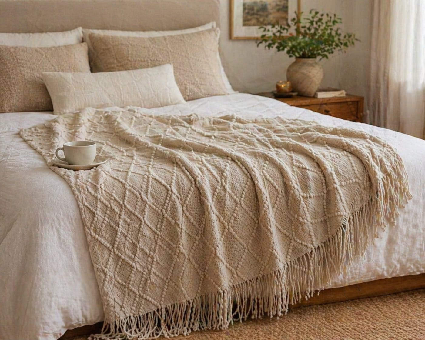 Knitted Throw Blanket