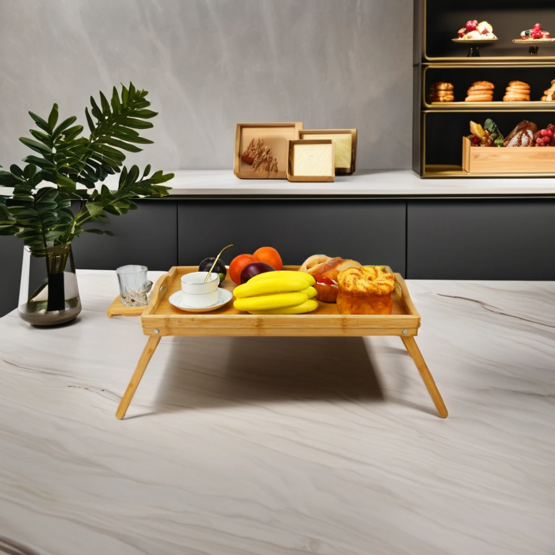 Foldable Bamboo Tray