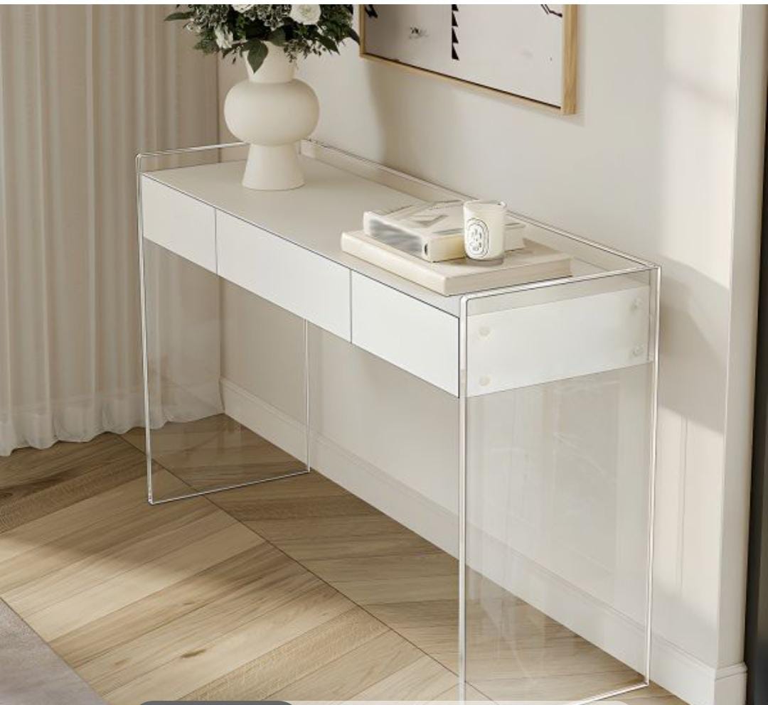 Entryway Console And Dressing Table With 2 Drawers