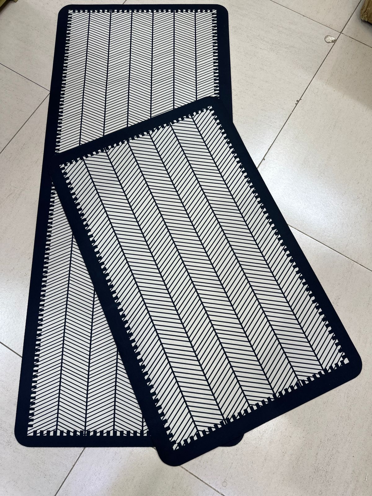 2-Piece Rubber Kitchen Mats Set