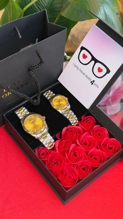 Couple Matching Watches Gift Set