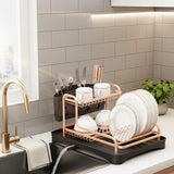 Kitchen Dish Drying Rack Aluminum Sink Stand