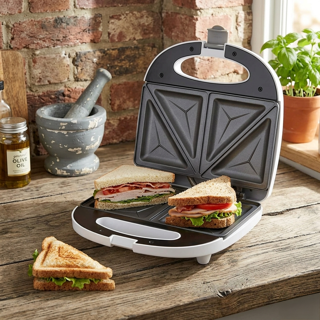 Ramtons sandwich maker toaster for quick and crispy toasted sandwiches