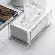 Transparent acrylic napkin holder 24×12×9 cm for organized and stylish table display