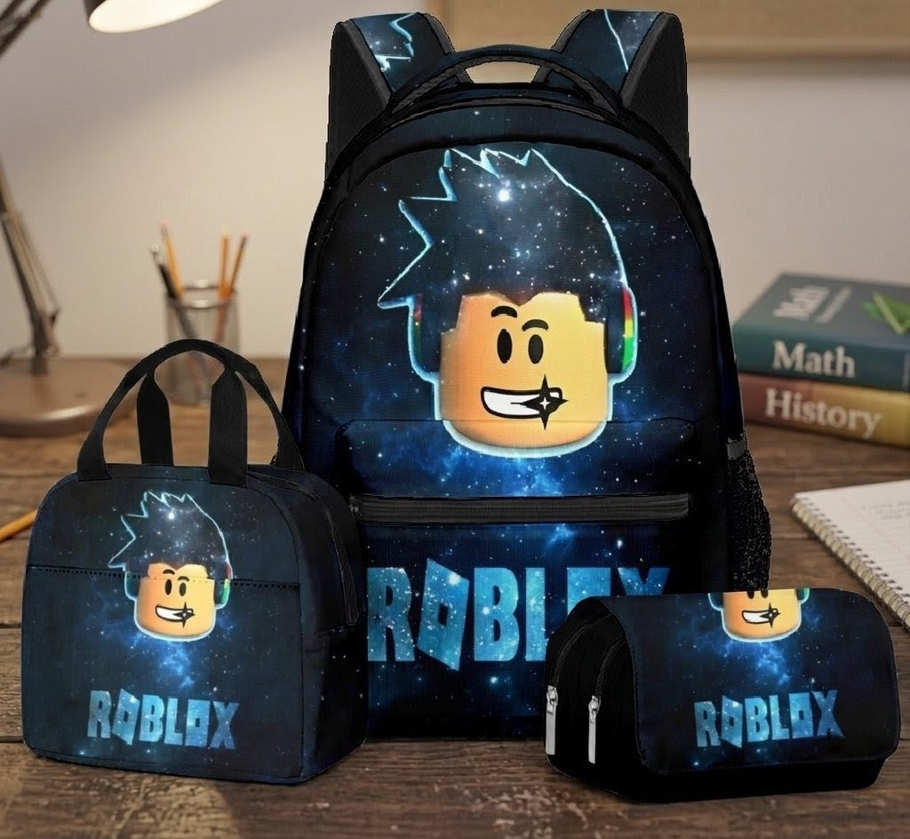 3-in-1 Roblox Themed Backpack Set