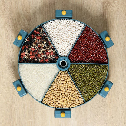 6 Grid Rotating Cereal Dispenser