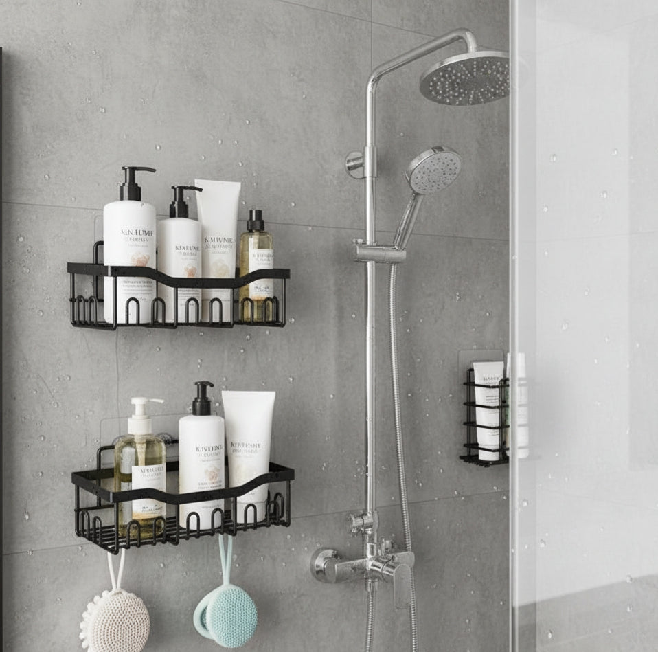 3Pcs Shower Caddy Shelf Bathroom Organizer