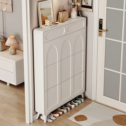 Bucket Flip Shoe Cabinet Double Layer