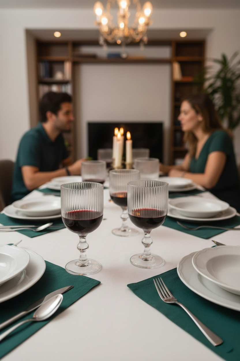 6Pcs Long Ribbed Glass – 350ml
