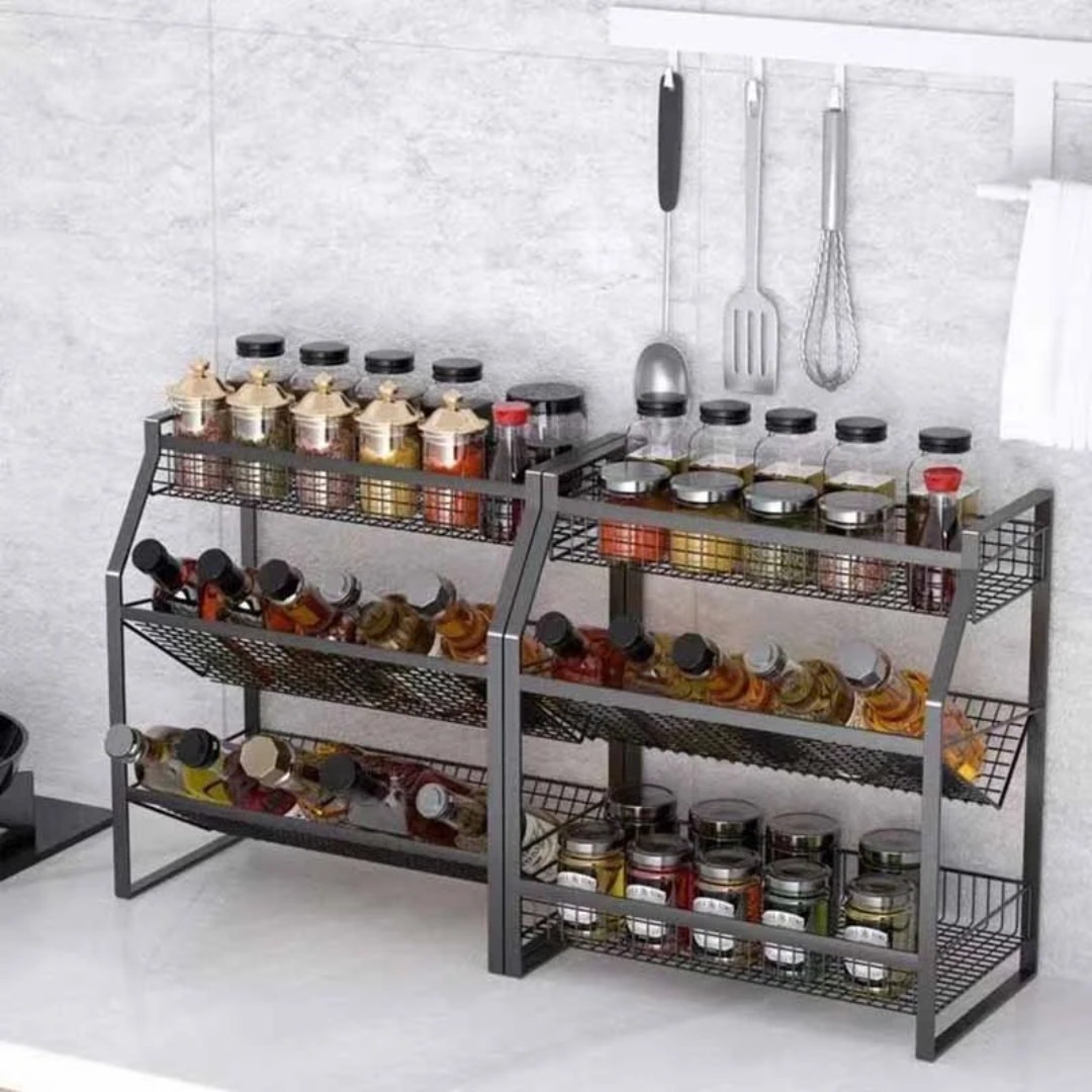 3-Tier Multifunction Kitchen Spice Rack