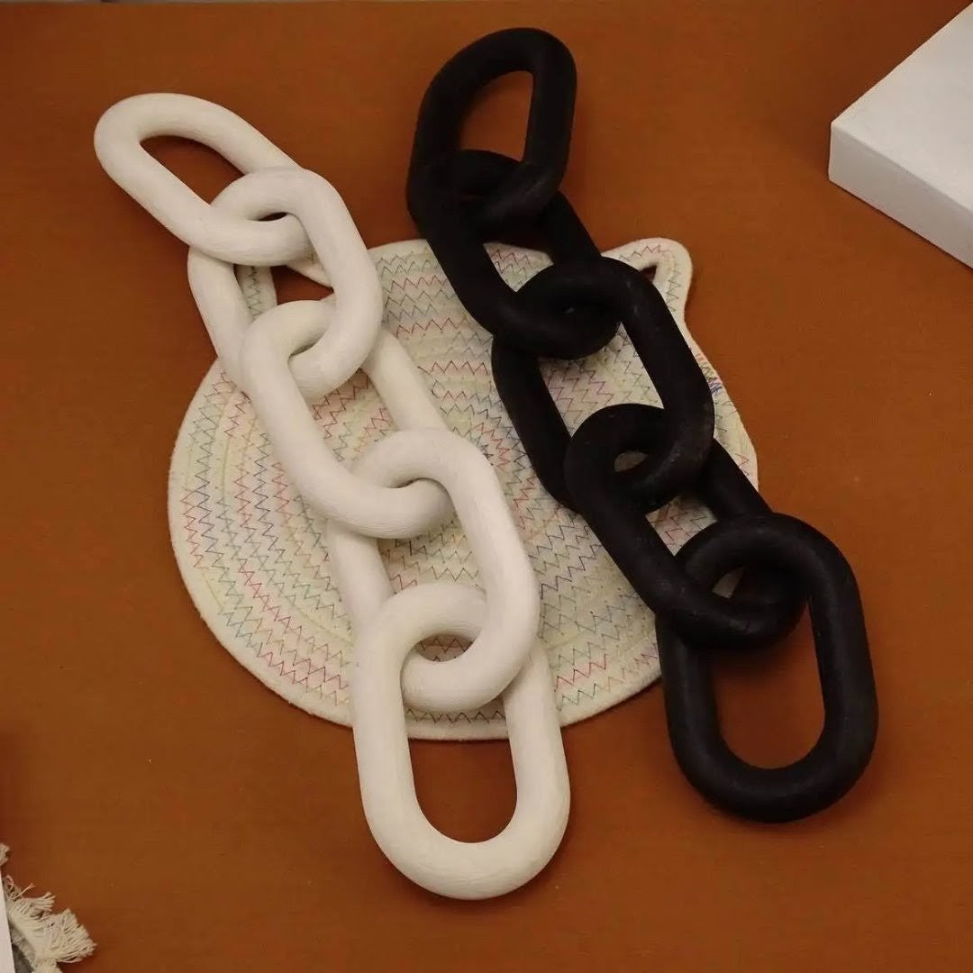 5-Link Wood Knot Rustic Decorative Accents