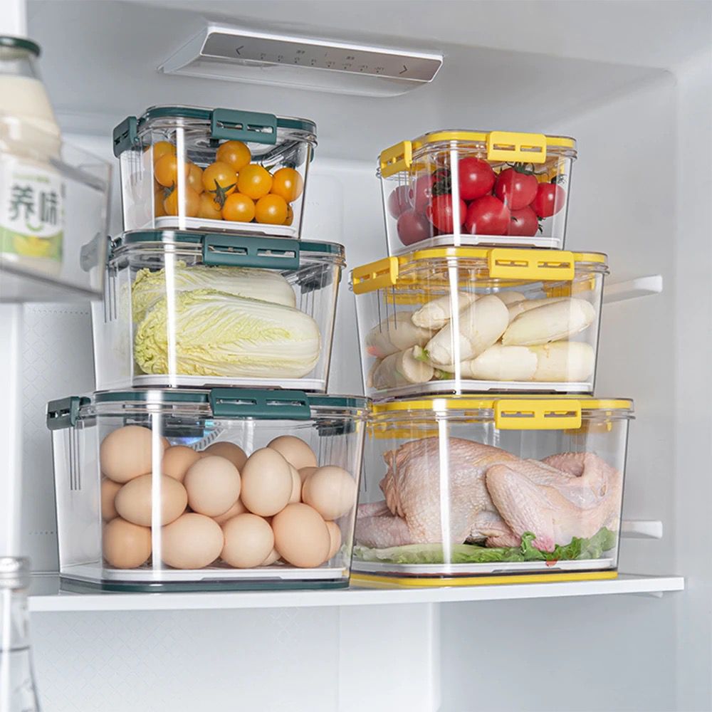 3-Pc Stackable Multipurpose Food Storage Containers Set