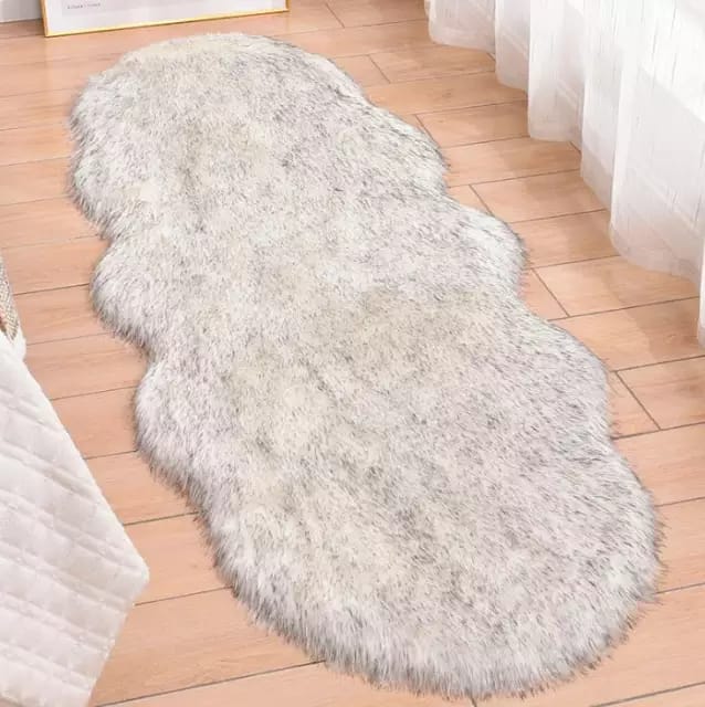 Faux Fur Carpet Irregular Shape