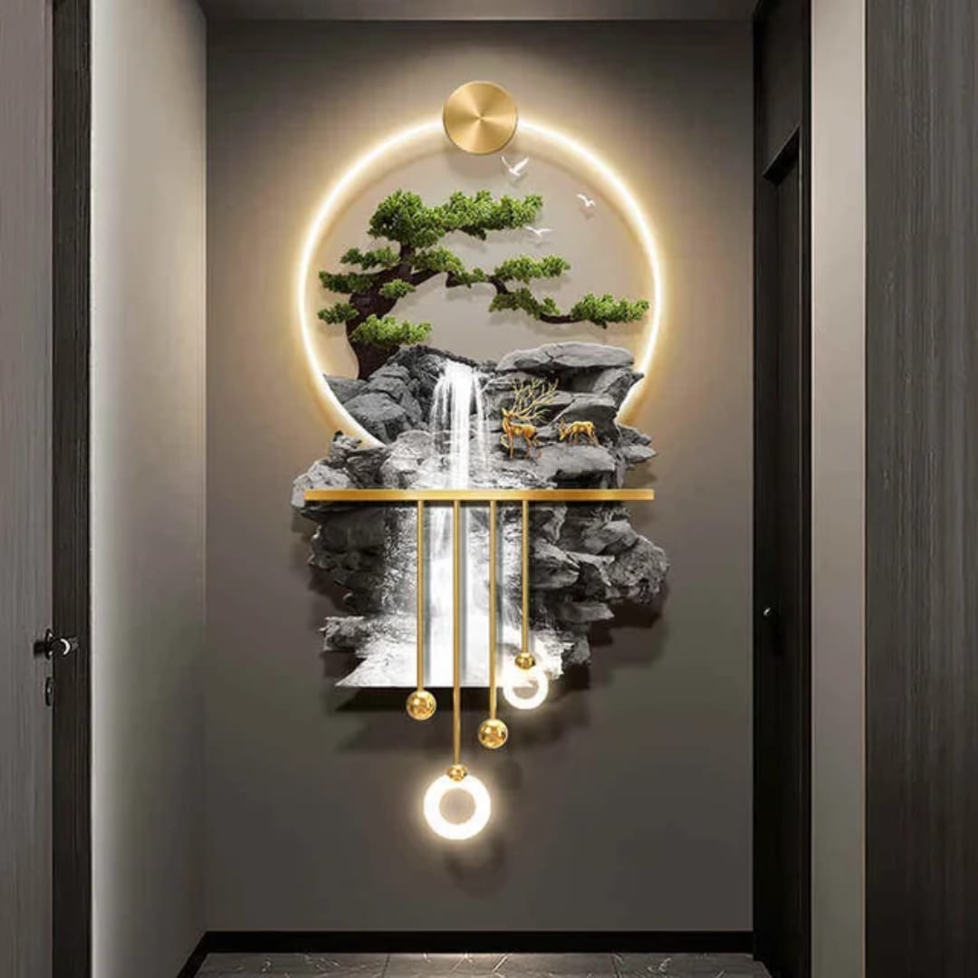 3D Waterfall Wall Art