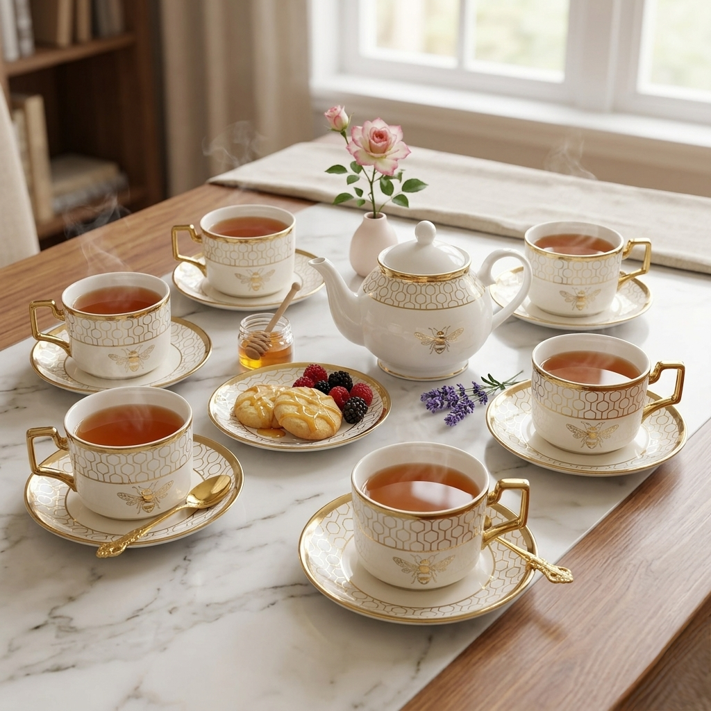 Bee Cup And Saucer Set