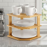 3 Tier Corner Bamboo Storage Rack