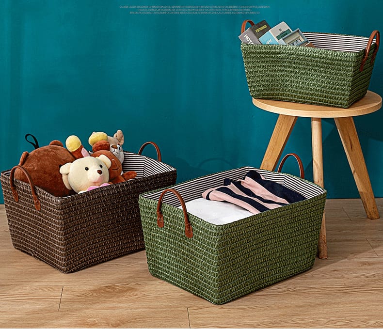 Wooven Basket Organizer Laundry And Storage Basket