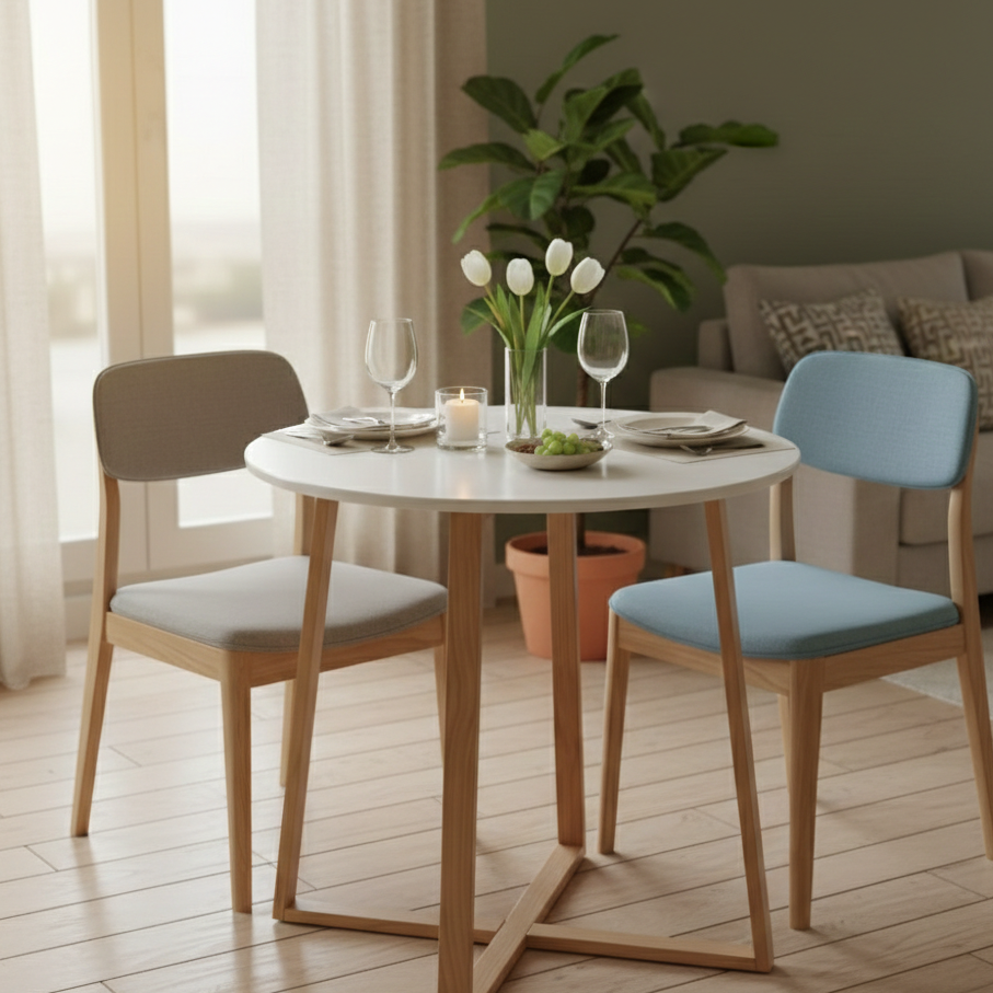 Round Minimalist Eames Dining Table