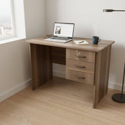 0.9M Brown Woodgrain finish Office Desk
