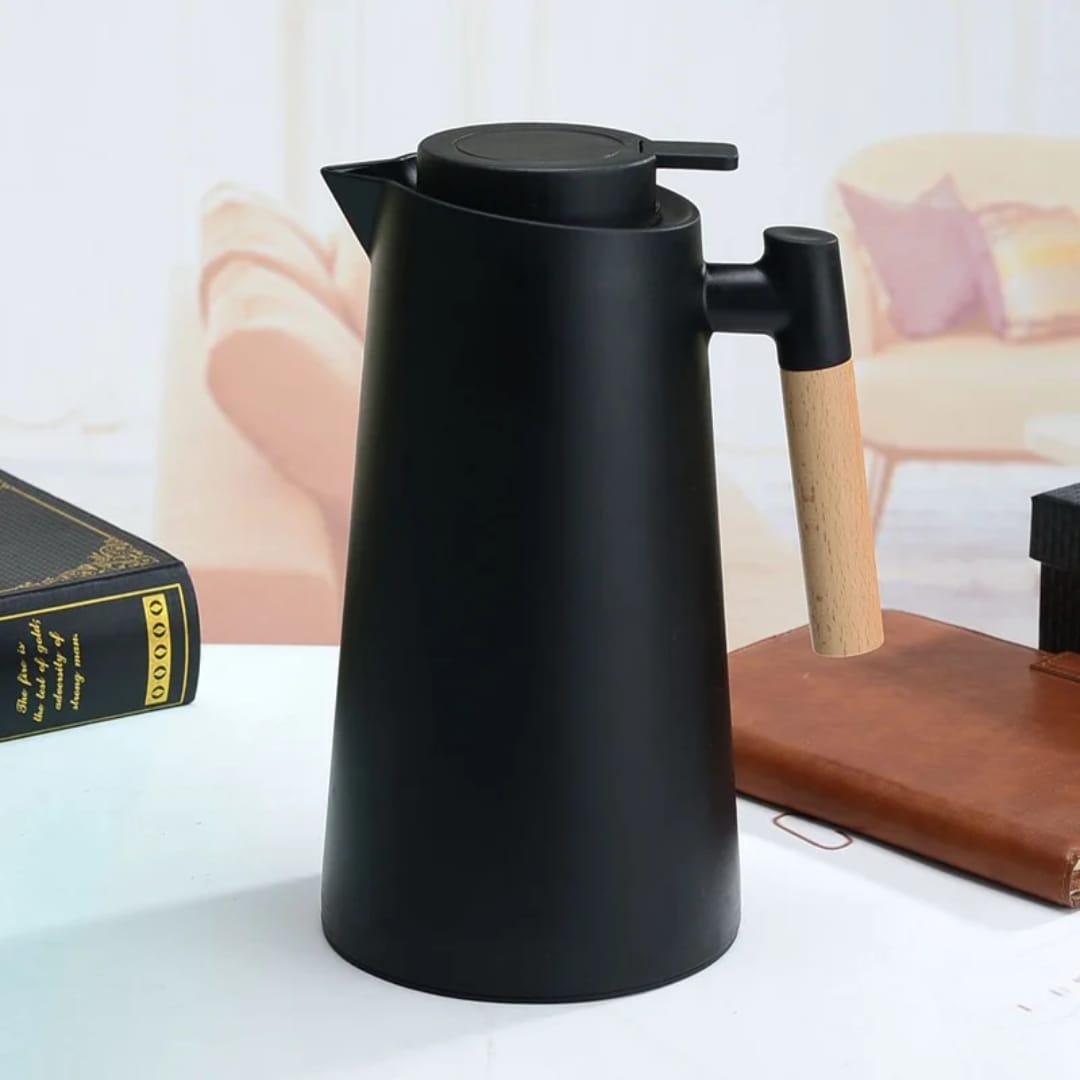 1000ml vacuum flask with push button pour and double vacuum insulation
