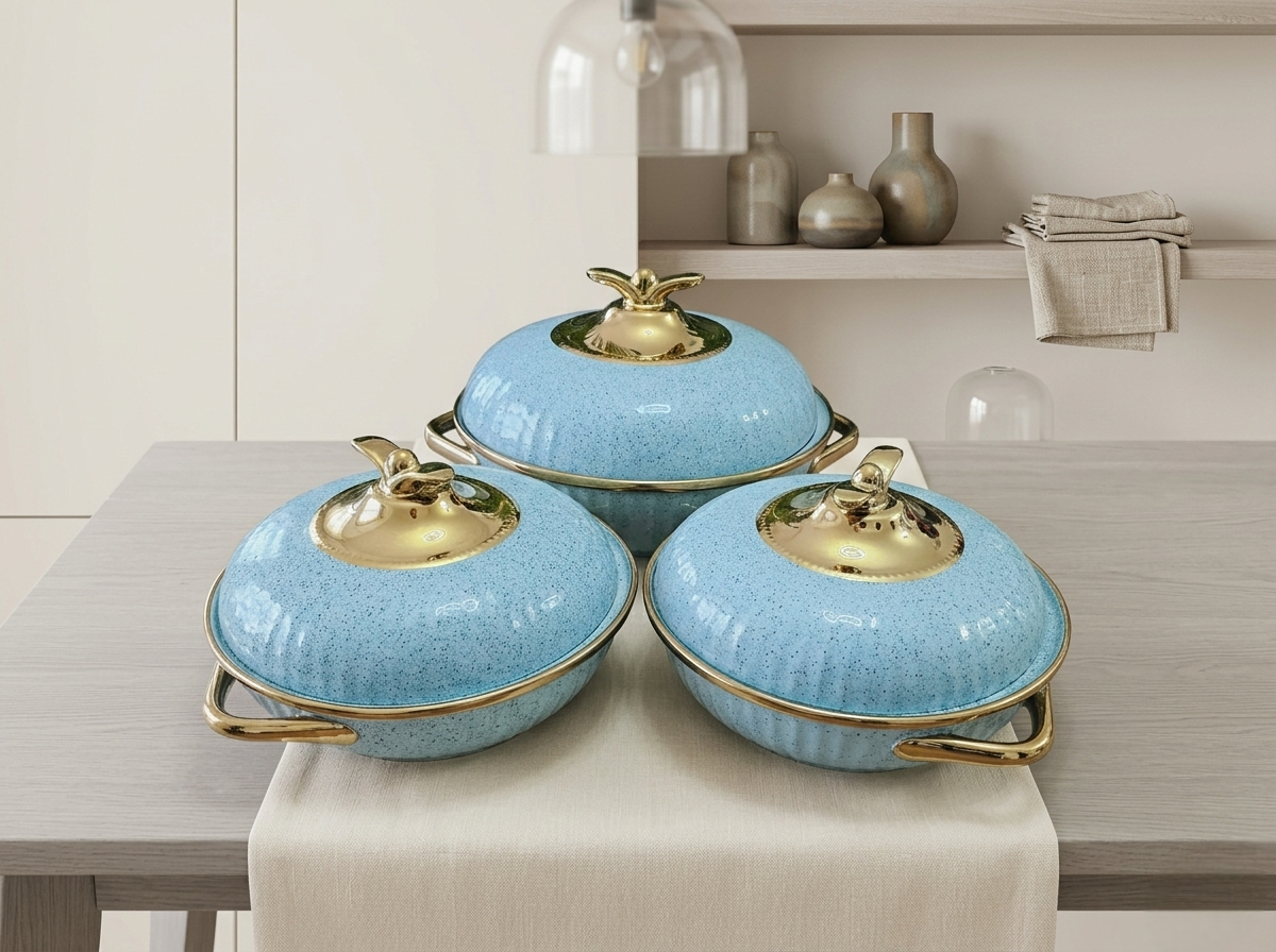 3 Pieces Ceramic Serving Bowls Set