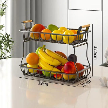 2 Tier Detachable Nordic Fruit & Vegetable Basket